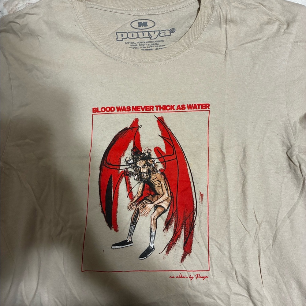 Pouya Beige Graphic Tee